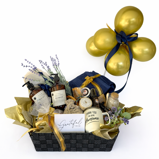 Men’s Lavender Gift Basket – Premium Wellness